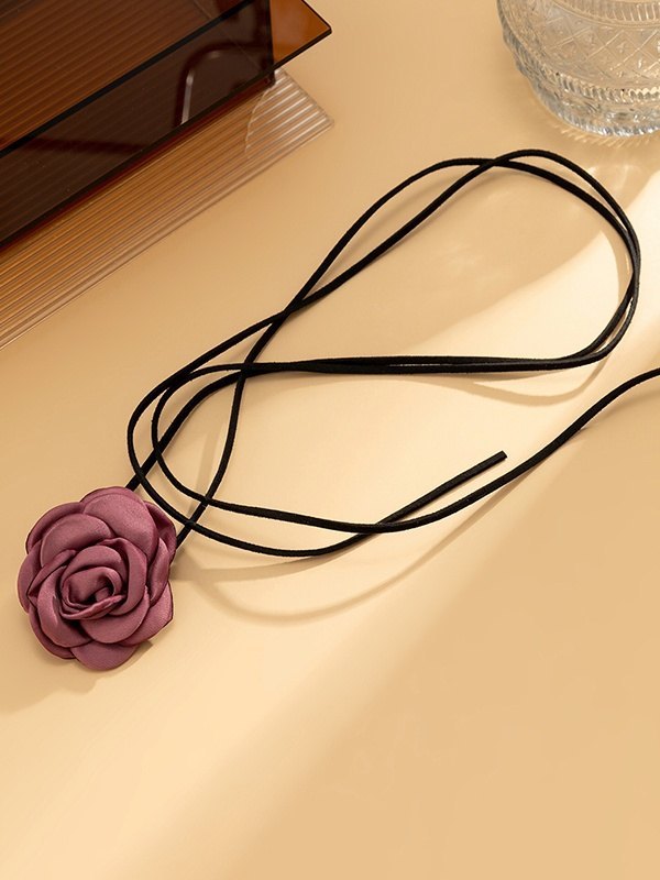 Personalized Handmade Rose Necklace-2