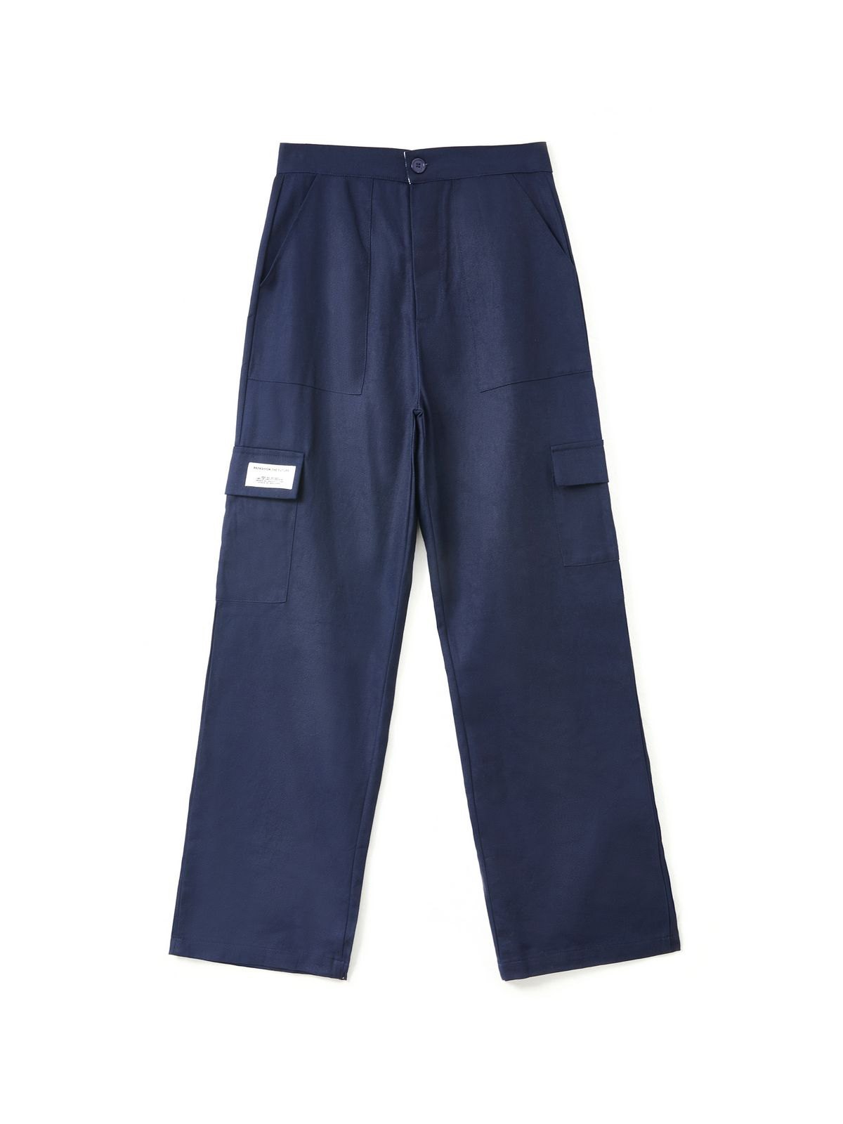 Fold Over Waist Y2K Straight Leg Pants-6