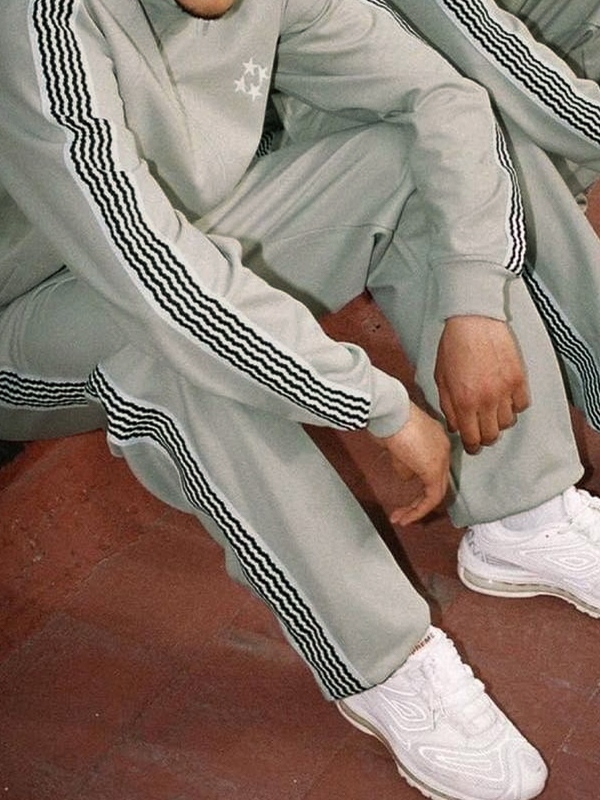 Men's Star Print Loose Sweatpants-2