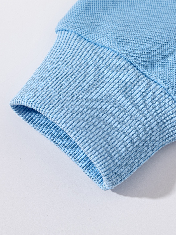 Men’s Solid Color Pure Cotton Crew Neck Sweatshirt-3
