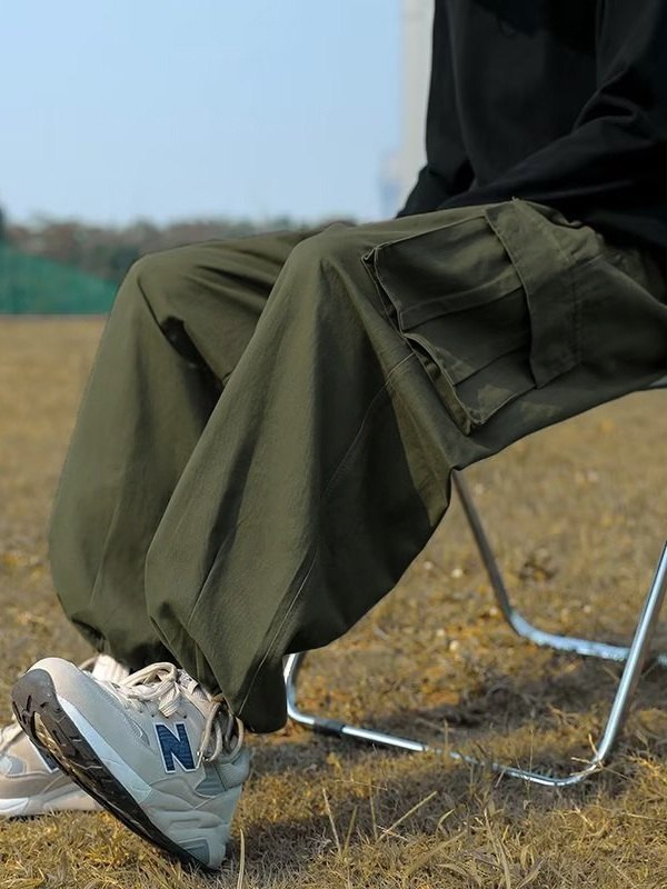 Men's Vintage Skate Leg Cargo Pants-3