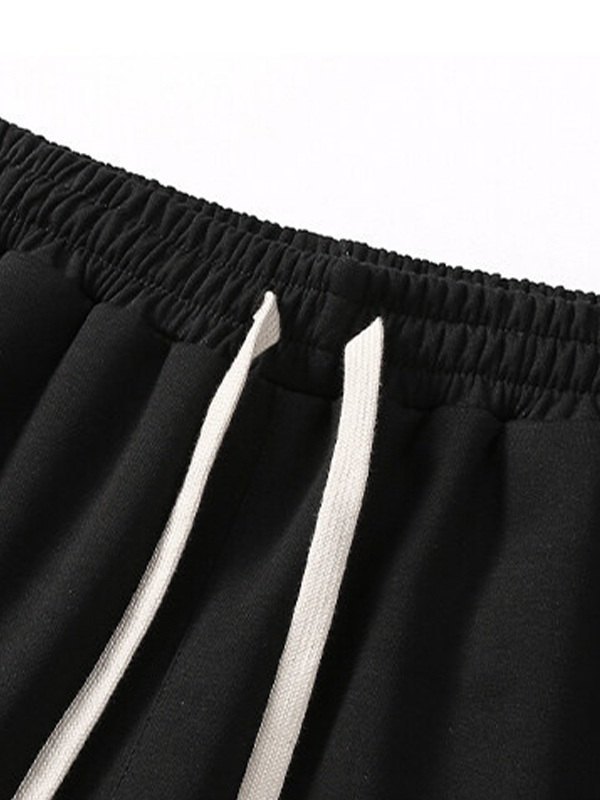 Men's Simple Solid Color Loose Sweatpants-6