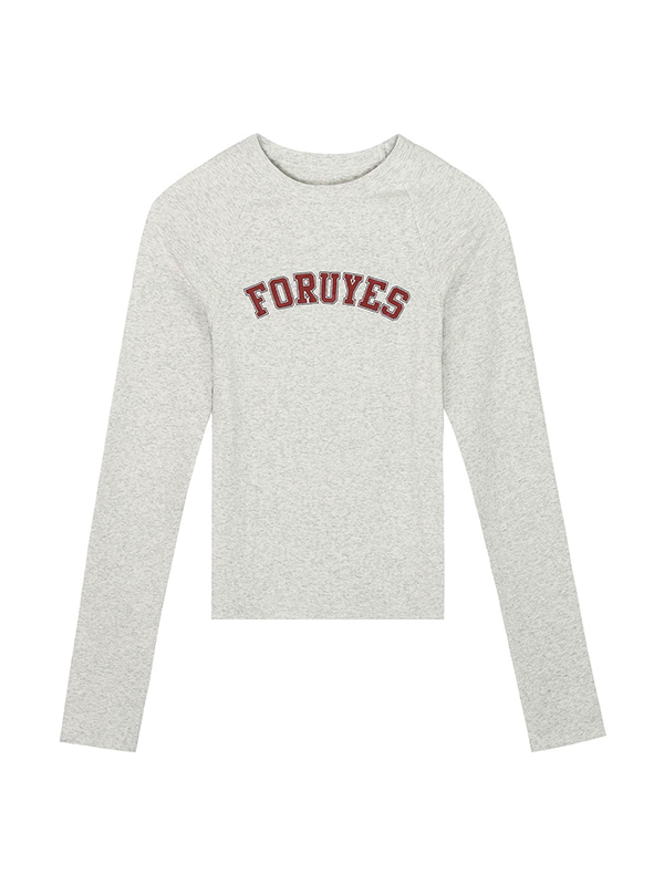 Letter Print Slim Long Sleeve Knit-4